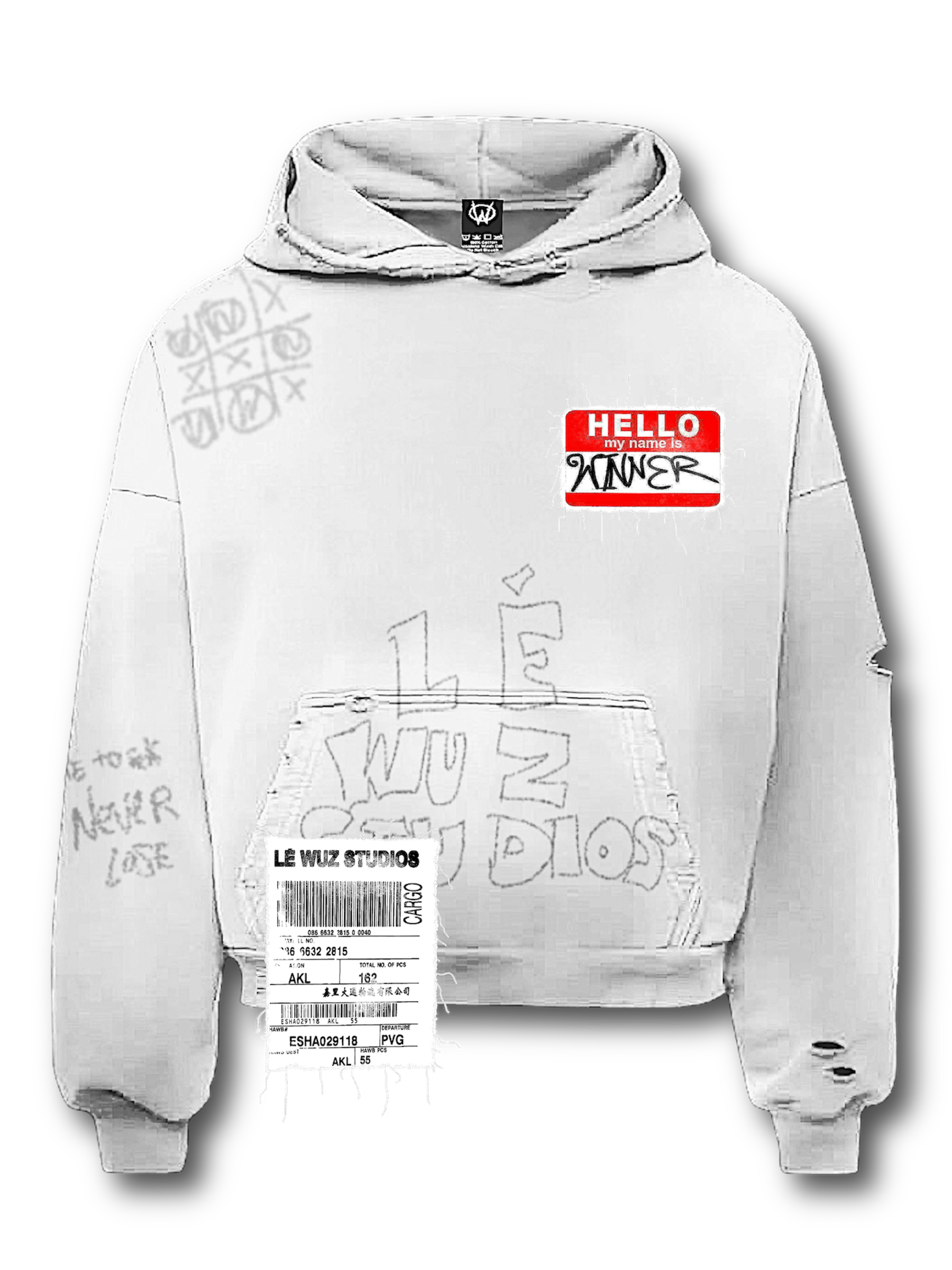 Notébook Hoodie ( grey )
